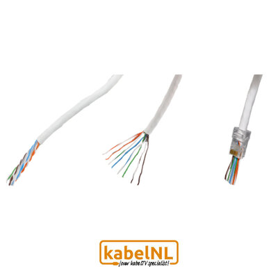 Quick connect U/UTP CAT6 dataconnector RJ45 (10 stuks)